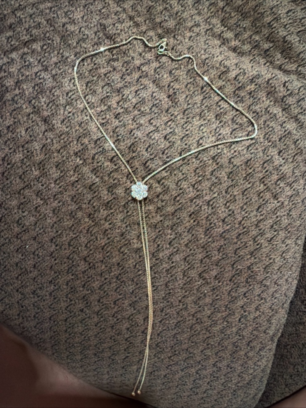 Bloomingdale’s fine jewelry bolo necklace